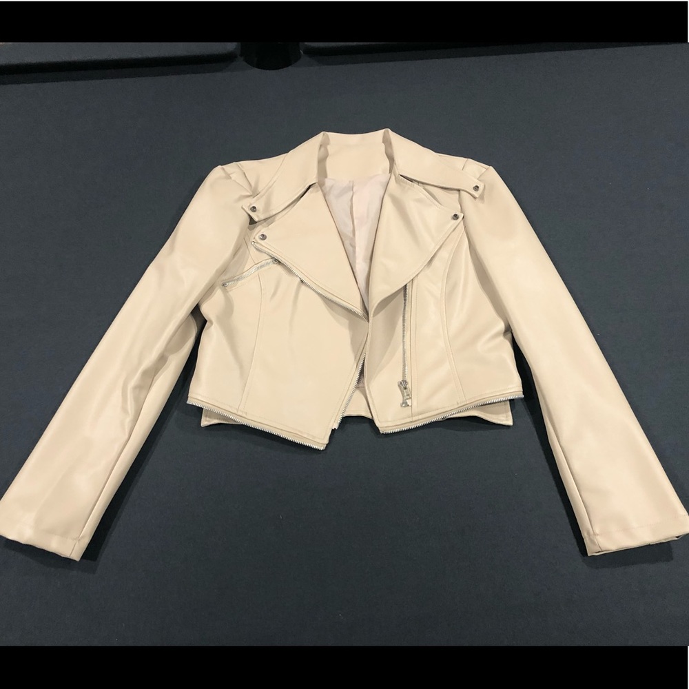 Faux leather jacket